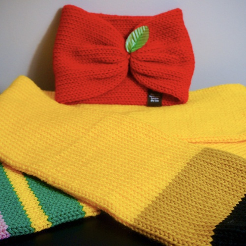 Apple Headband & Pencil Scarf